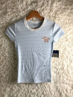 ARIZONA JEAN CO. JUNIOR GIRL'S CREW NECK GRAPHIC T-SHIRT~SIZE X-SMALL~NWT!